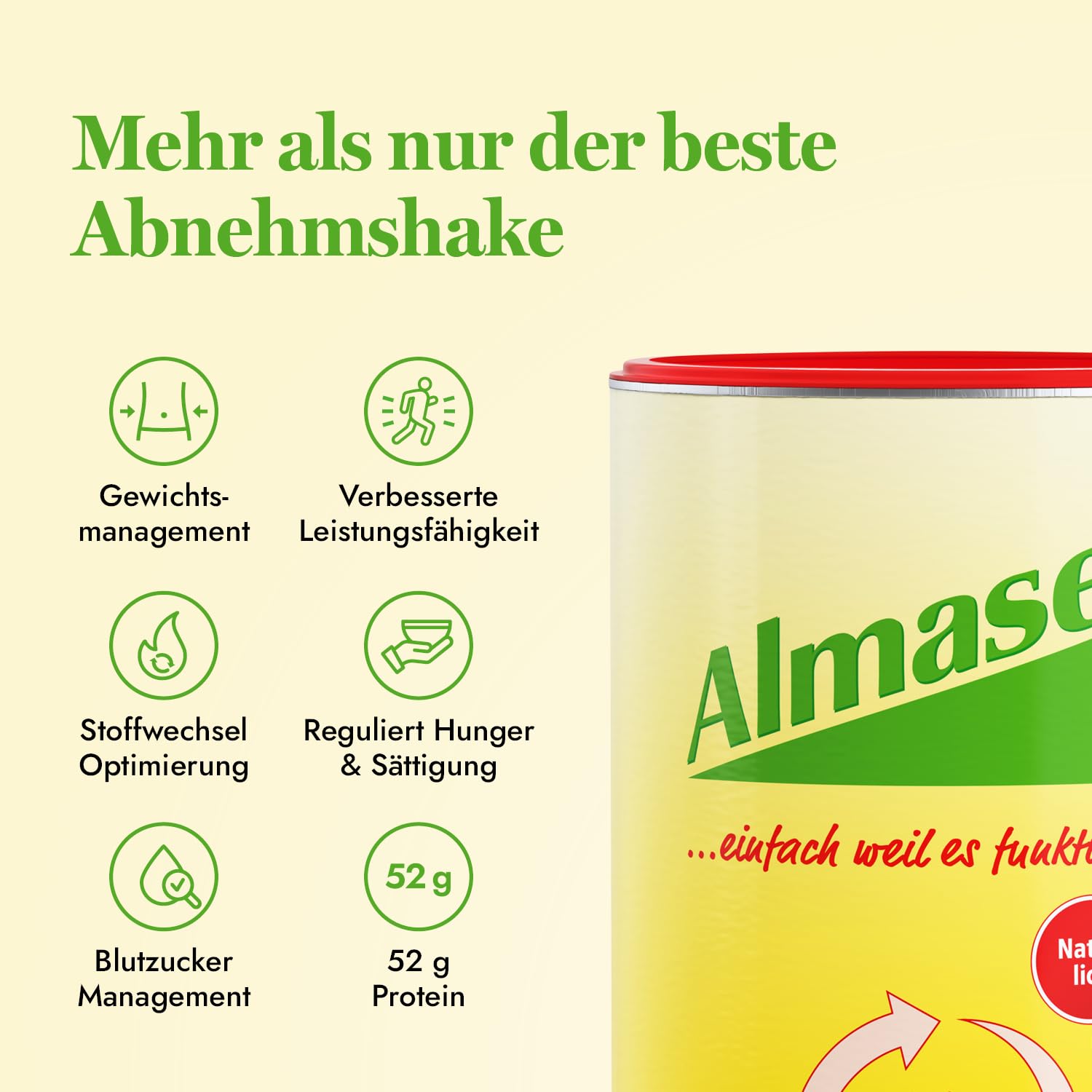 3er Bundle – Almased Lactosefrei – Shaker – zur nachhaltigen Gewichtsabnahme – hoher Proteingehalt – ohne künstliche Zusätze - 3x500g – 30 Portionen