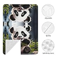 Vista 7 de Baby Car Seat Canopy Cover for Mom, Soft Breathable Nursing Breastfeeding Covers Multi Use Stroller Sun Shade Newborn Shower Gift，Cute Animal Panda