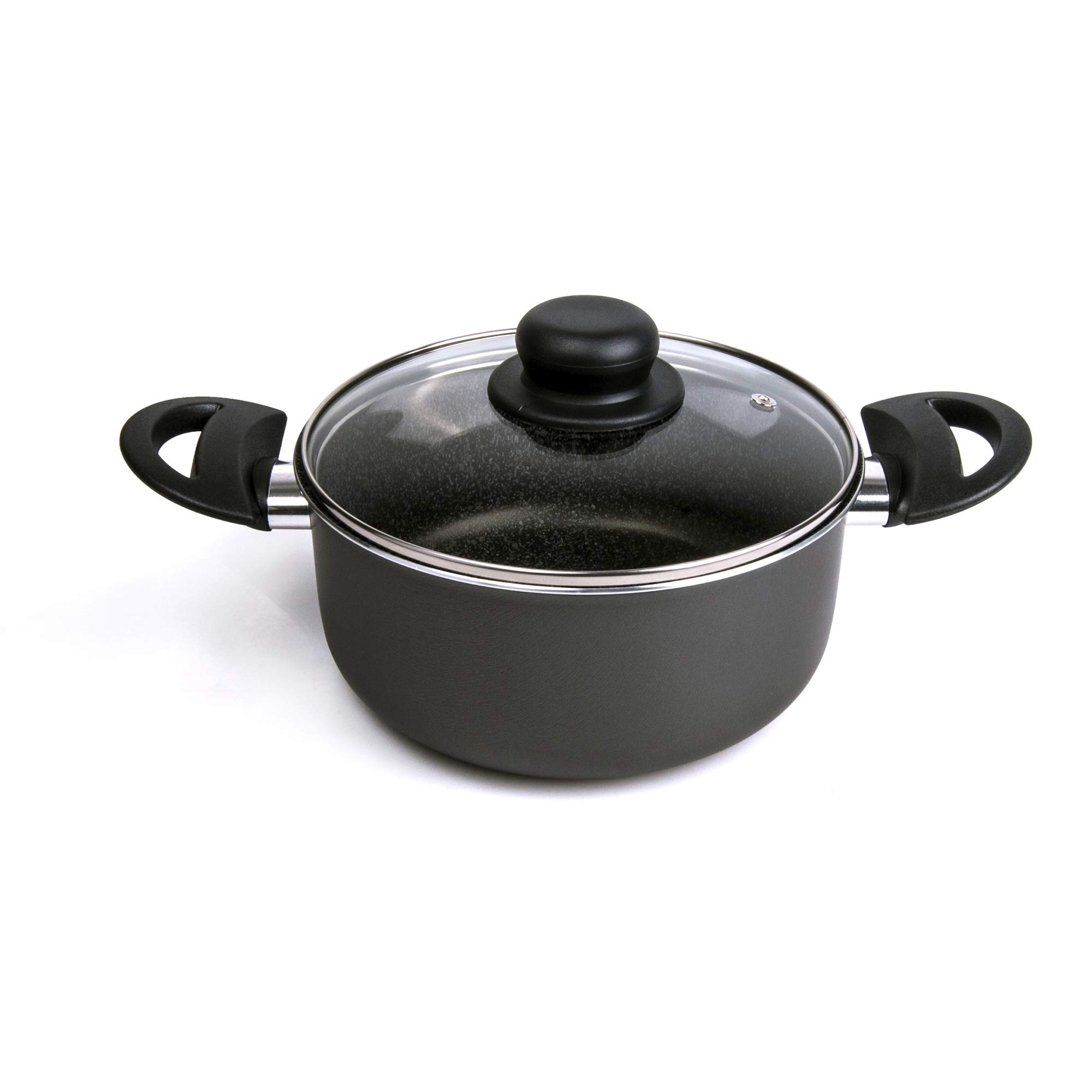 ALLUFLON Tradizione Italia Casseruola, Alluminio, Nero, 22 cm