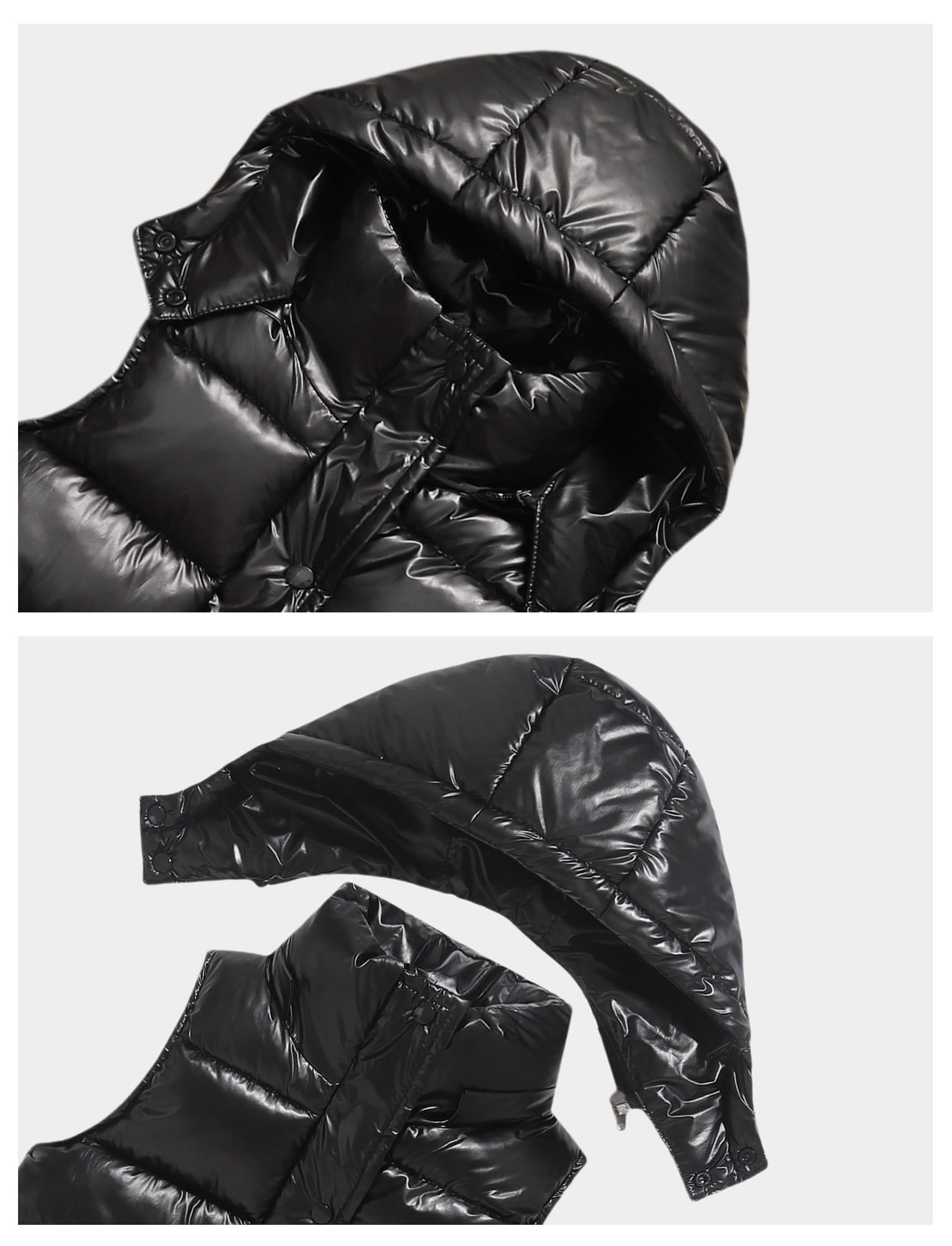 Happy Cherry - Chaleco Invierno Niño Niña Chaqueta sin Mangas Chalecos Acolchados con Capucha Removible Niños Niñas Infantil Primavera Otoño para Escuela Deportes Al Aire Libre - 92-170 cm