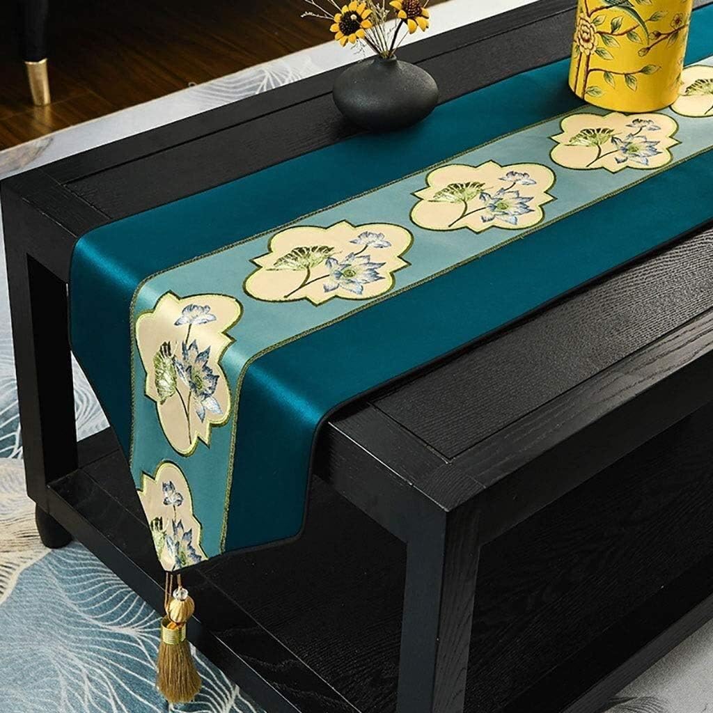 Table Runners 1pcs Solid Color Satin Table Runner Table Cover for Home Kitchen Wedding Banquet Festival Wedding Catering Hotel Table Decoration Gourmet Dressing (F 34x240cm)