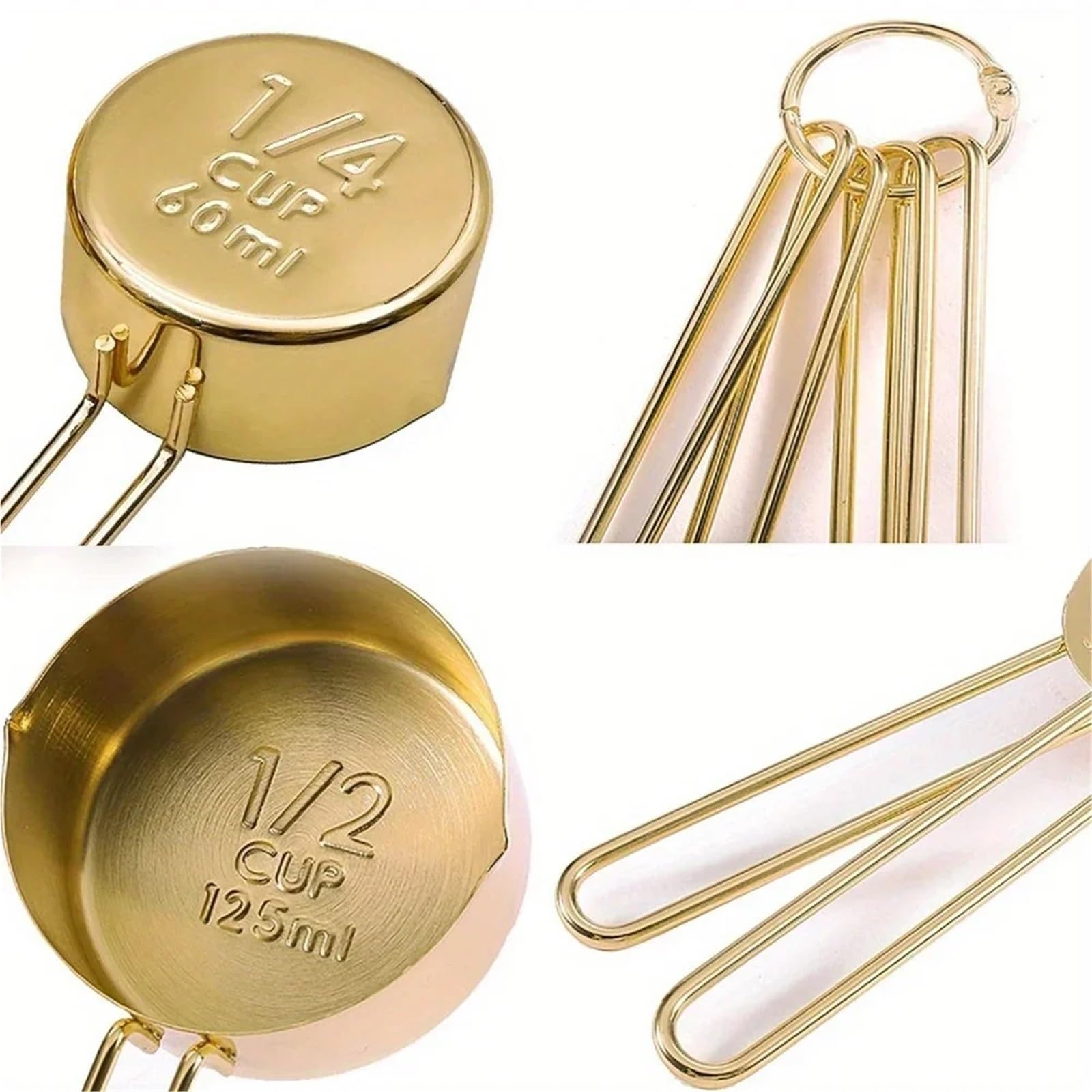 9 cucharas medidoras for té y café, utensilios multifuncionales de acero inoxidable for cocinar hornear, suministros cocina para Medir Líquidos y Sólidos