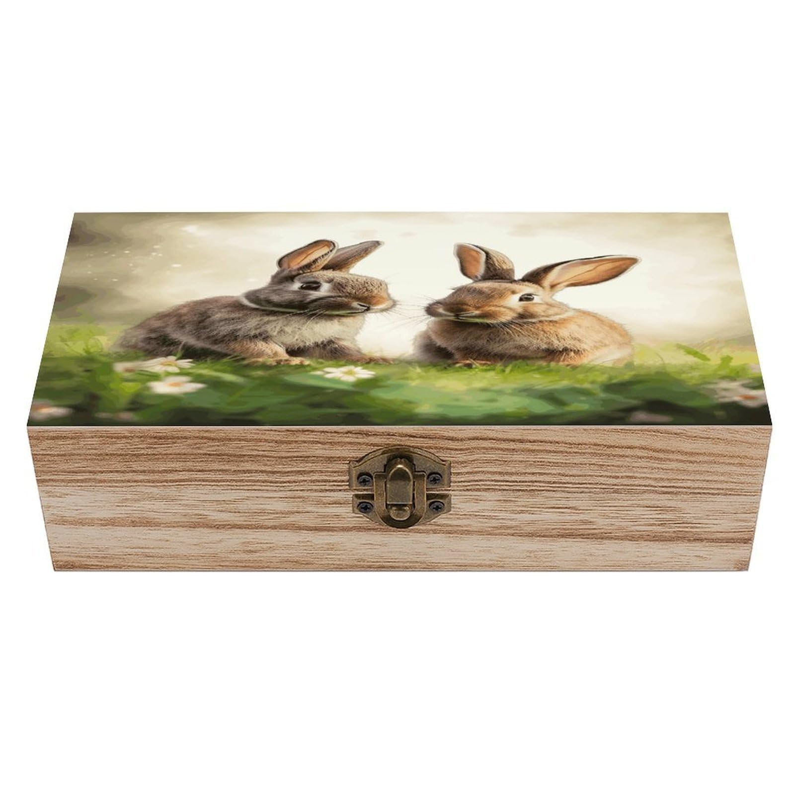 Coffre de rangement bois rétro pour garder vos souvenirs précieux