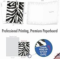 Vista 2 de The Best Card Company - 10 tarjetas de agradecimiento en caja con sobres, juego de papelería de agradecimiento animal para hombres, mujeres y niños