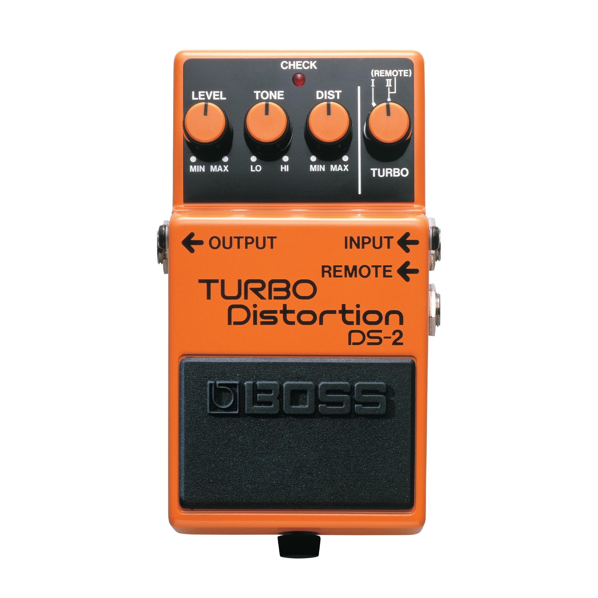 BOSS Distortion Guitar Pedal with Remote Turbo, (DS-2) (DS-2)