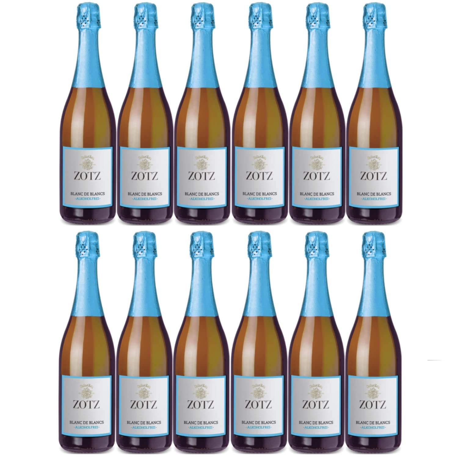 Julius Zotz Blanc de Blancs Alkoholfrei alkoholfreier Sekt Weißwein Wein alkoholfrei Baden vegan Deutschland I FeinWert Paket (12 Flaschen)
