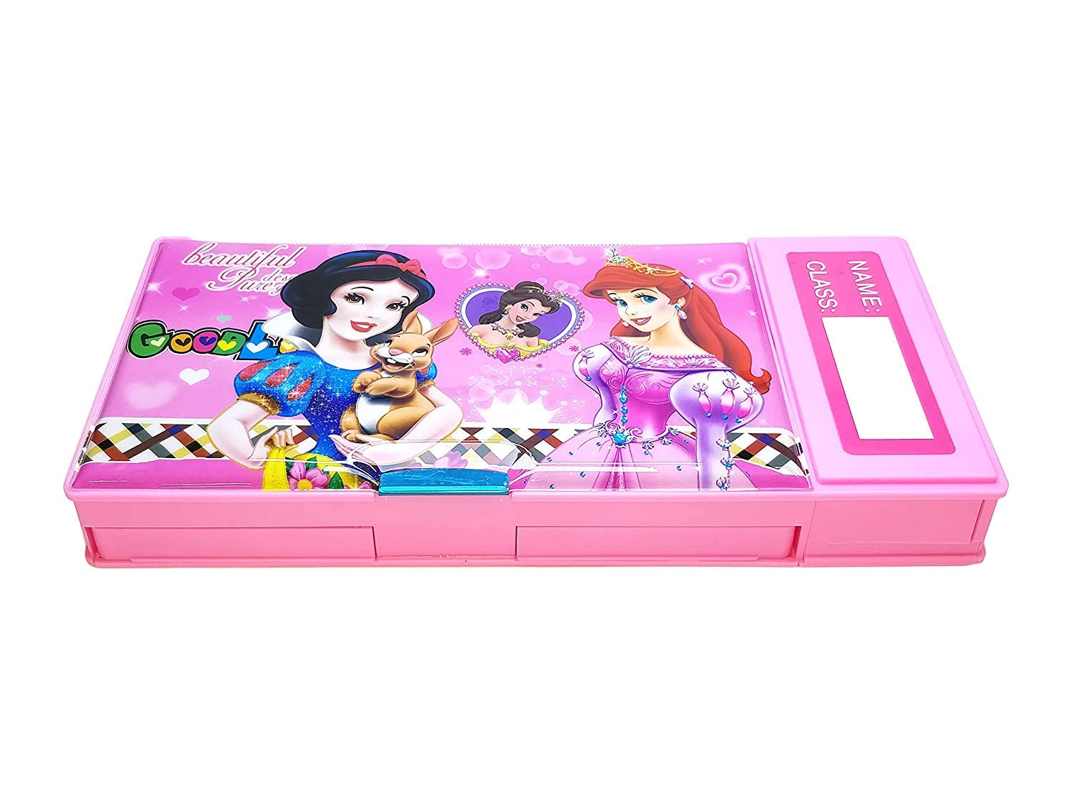 Patly Pvc Multifunction Mini Jumbo Pencil Box With Compass For