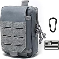 Vista 11 de Bolsa táctica Molle bolsa militar para hombres al aire libre bolsa de herramientas EDC bolsa de herramientas utilitario organizador chaleco paquete