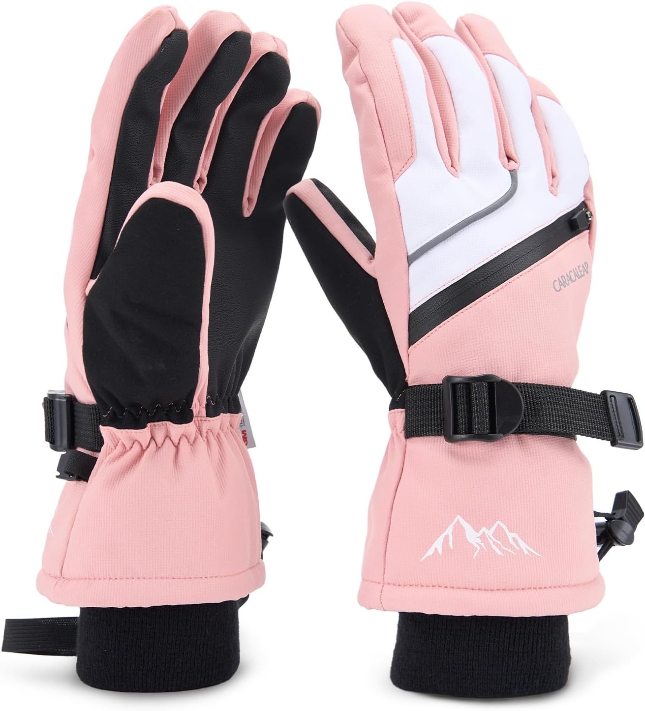 Ski Gloves for Men Women - Winter Snow Windproof Waterproof Skiing Snowboarding for Cold Weather Warm