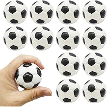 12 Pack Mini Soccer Stress Balls 2 Inch Small Sports Balls Soft Foam Soccer Squeeze Balls for Party Decor, Favors, Gifts,School Rewards, Anxiety Relief Hand Exercise
