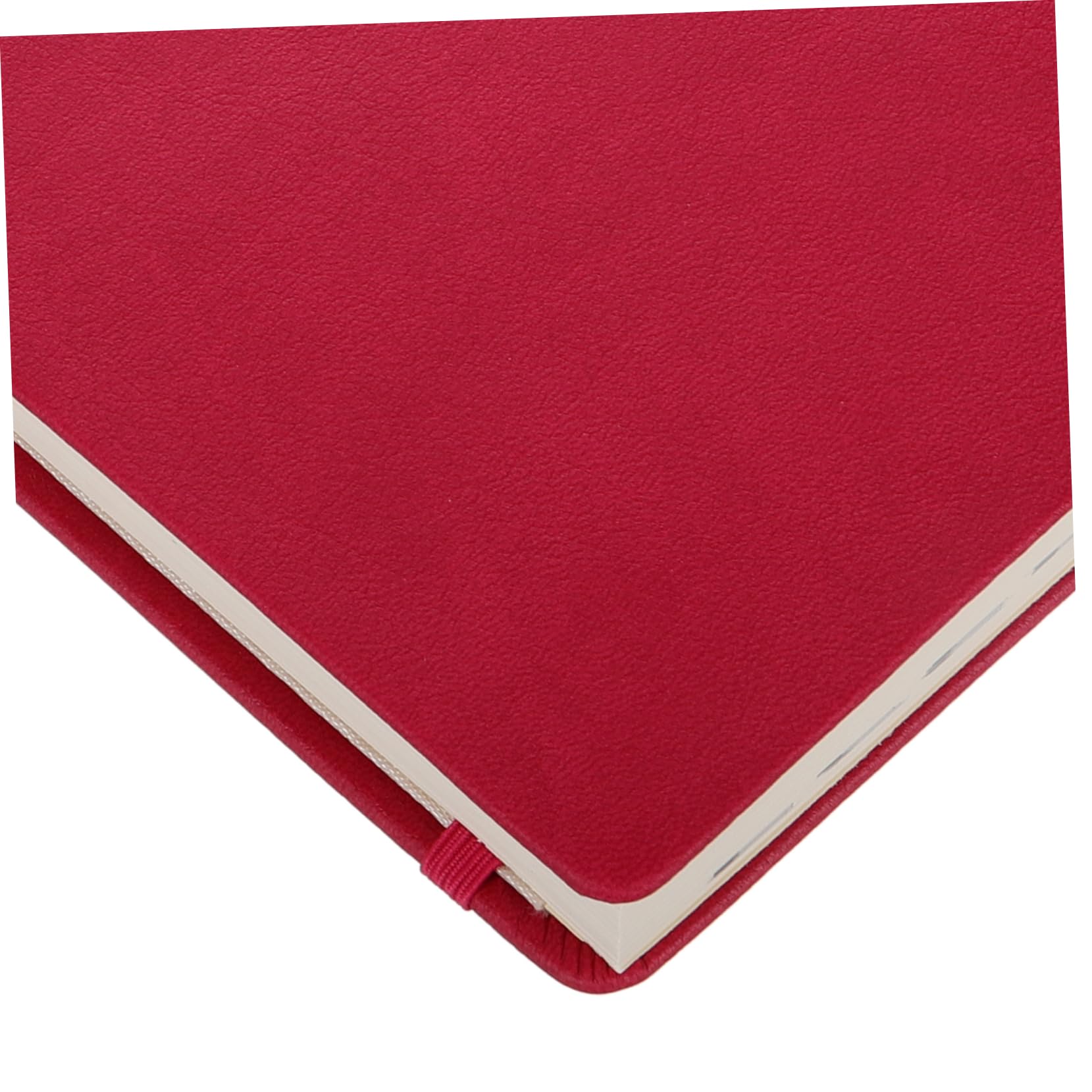Roter Wochen und Monatsplaner 2025, Pu Notizbuch für Planung | Glazed Printing Paper, Leicht Lesbare Schrift, Großzügiger Schreibraum, Modern Schlankes Design