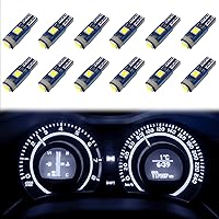 Vista 1 de 12 unidades de bombillas LED T5, 74 73 37 2721 bombilla de luz de cluster de instrumentos, bombilla LED de tablero de 12 voltios, brillante, libre