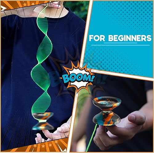 Miniatura 2 de FETESNICE Yoyo Yoyo Yoyo profesional para niños, Yoyo de metal que no respondesensible de doble propósito, truco con bolsa, herramienta de