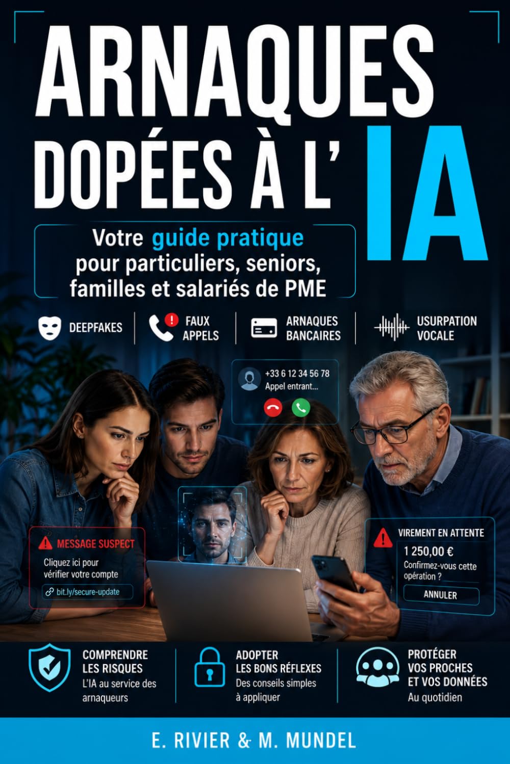 Arnaques dopées à l’IA : le guide de survie: Votre guide pratique pour particuliers, seniors, familles et salariés de PME : deepfakes, clonage vocal, ... référence pour comprendre et utiliser l'IA)