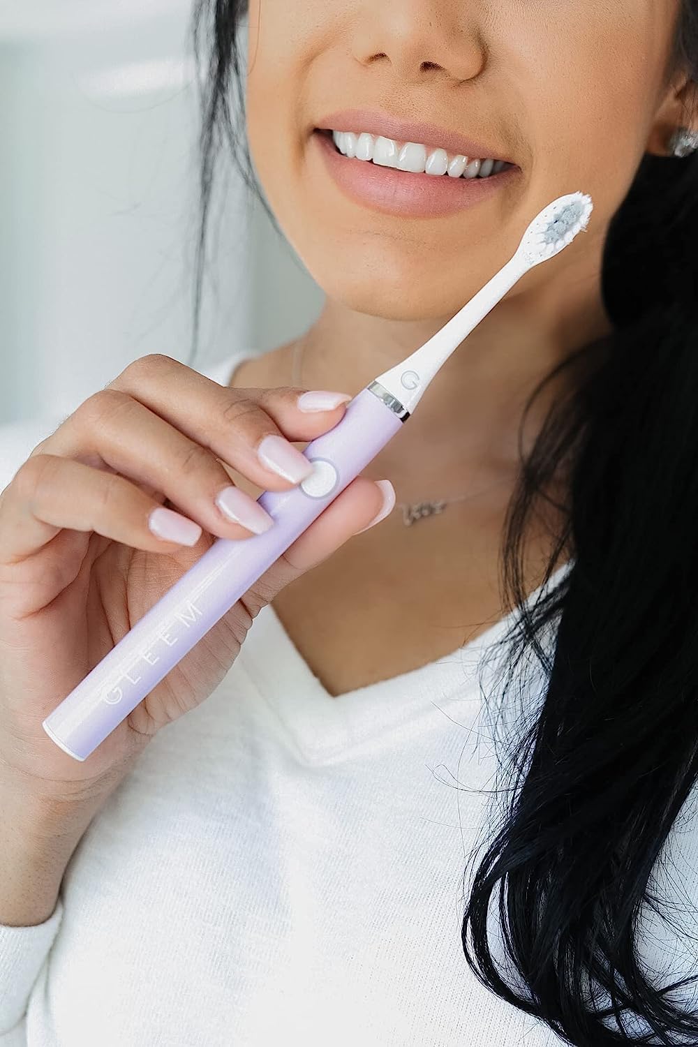 GLEEM Battery Powered Electric Toothbrush, Lavender