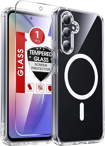 LeYi 2PCS Samsung Galaxy A54 5G Case with Screen Protector