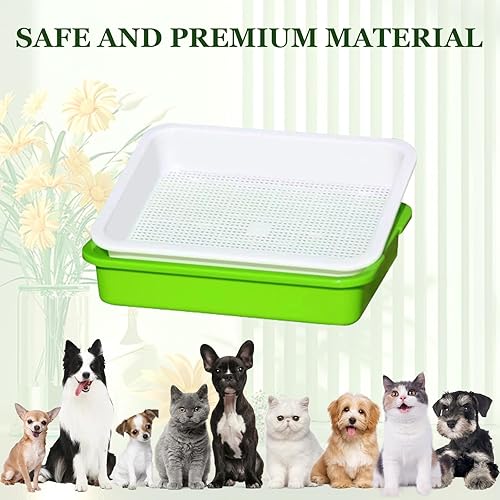 Miniatura 4 de Paquete de 10 bandejas de germinado de semillas, kit de cultivo de microgreens sin BPA, bandeja de guardería de gran capacidad, kit de cultivo de