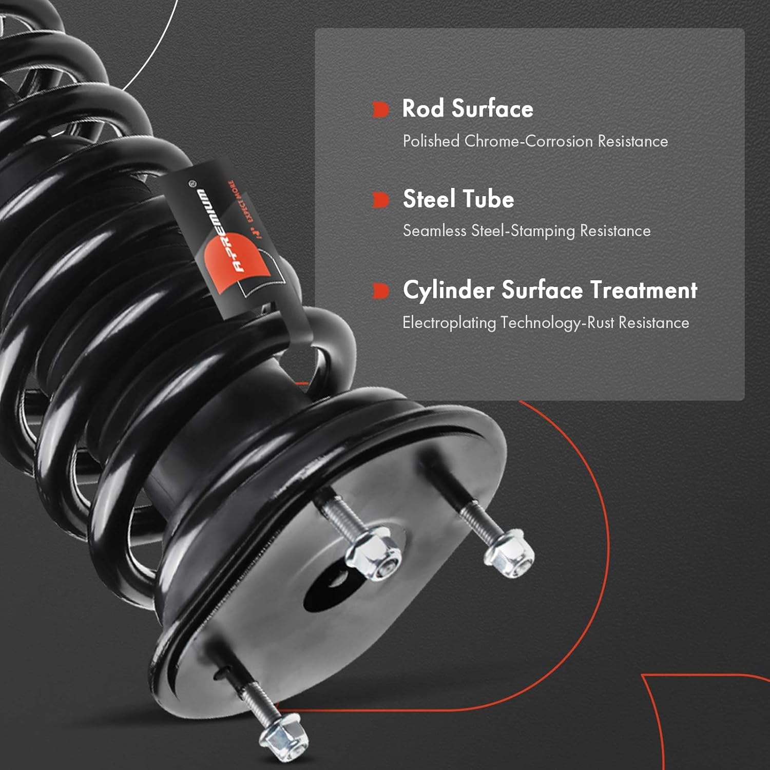 A-Premium Front Strut Assembly Compatible with Jeep Grand Cherokee [AWD] 2016-2020, 3.0L/3.6L - 2x Replacement Suspension Complete Strut Shock Absorber with Coil Spring