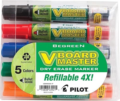 Pilot Corporation 43921 - Rotulador para pizarra blanca recargable tamaño mediano