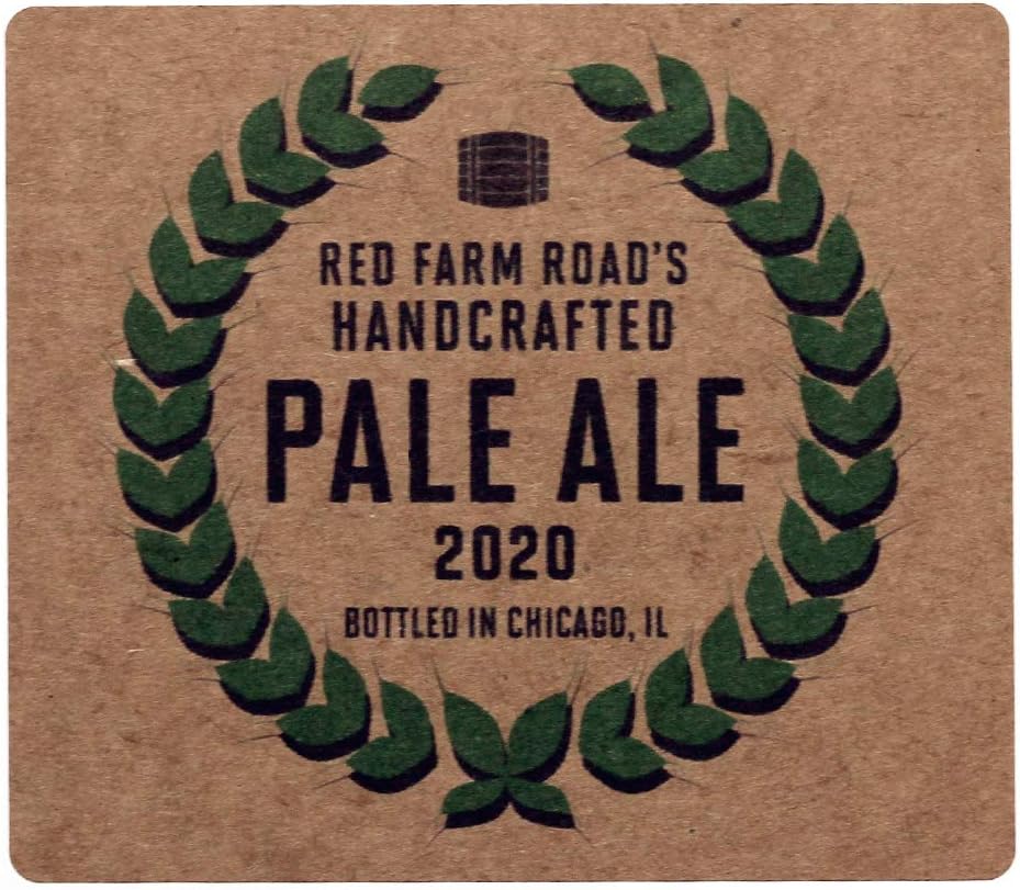 PERSONALIZED BEER BOTTLE LABELS FOR HOME BREW (Laurel) on Kraft Labels 4" Wide X 3 1/2" Tall (24, Green Laurel)