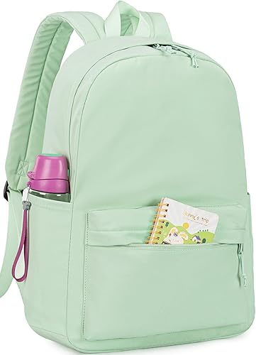 Miniatura 8 de LOIDOU Mochila para niñas, mochilas escolares para escuela primaria, secundaria, mochilas para laptop para mujeres, Verde