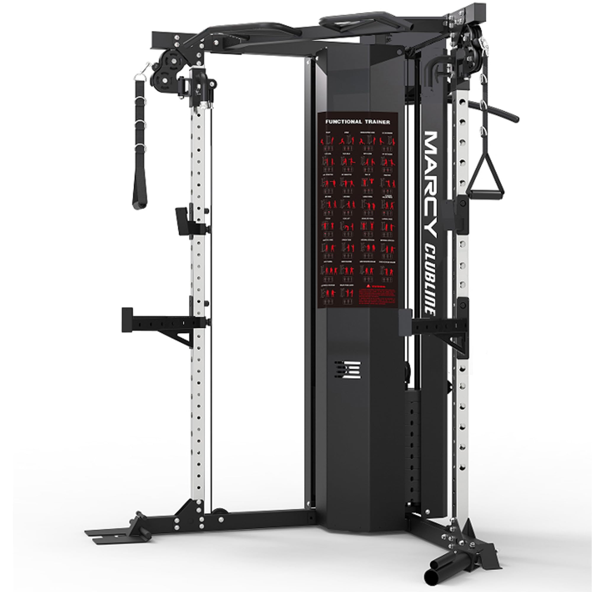 Marcy Máquina Poleas SM-6500 Doble Torre 2x68kg Rack Home Gym | 34 Posiciones De Ajuste, Relación De Resistencia 2:1, Usuario Máximo 150 kg, Peso 273 kg