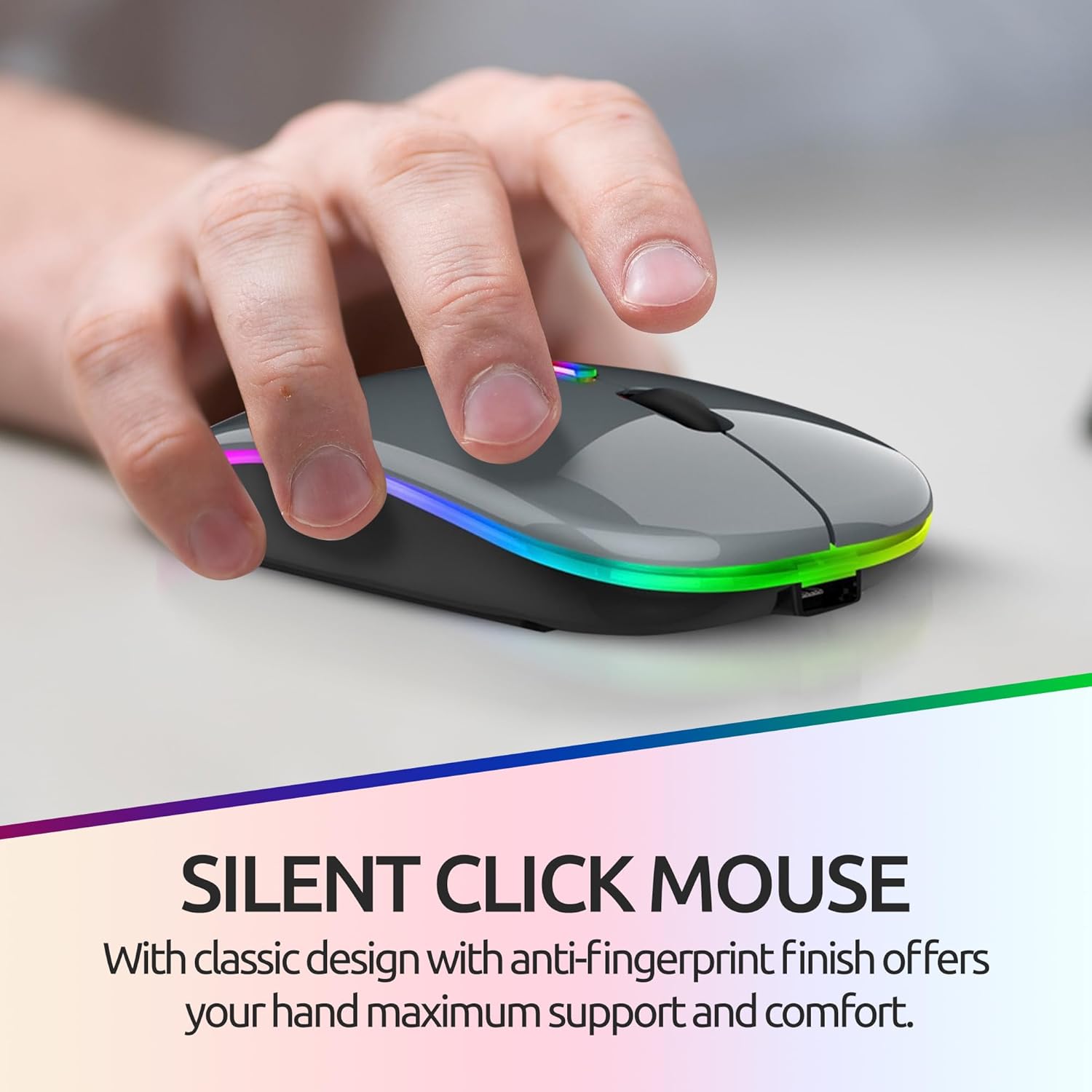 Side view of Bluetooth Mouse