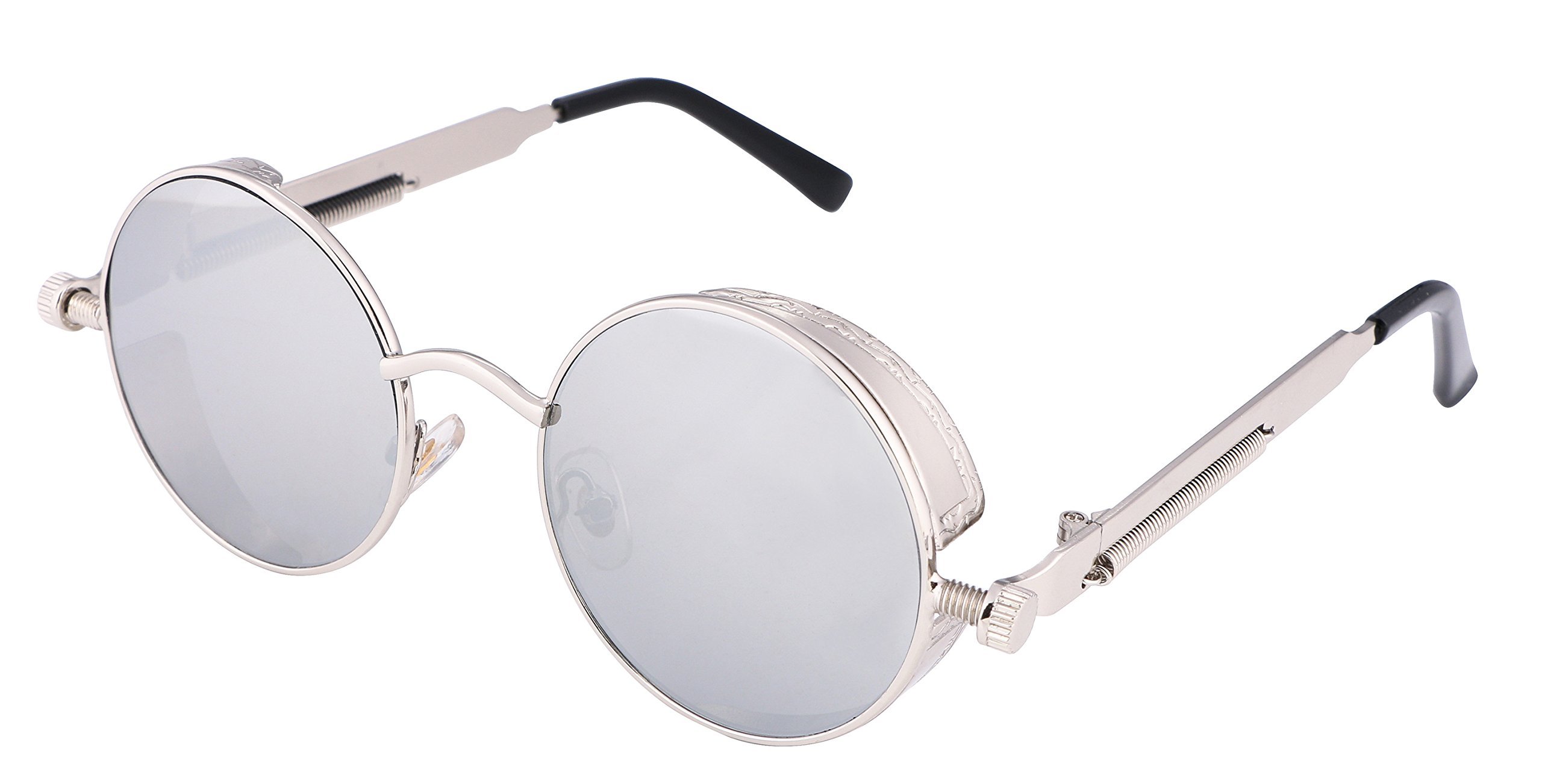 FEISEDY Retro Gothic Steampunk Sunglasses For Men Women
