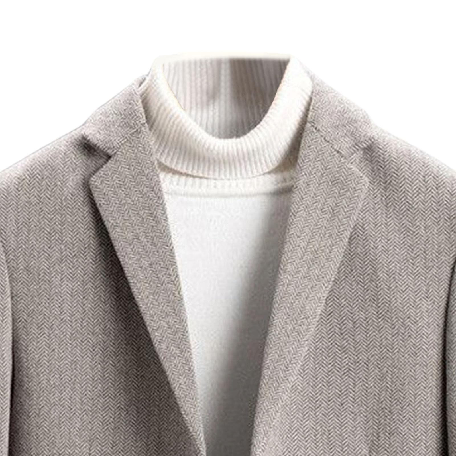 Blazer in tweed da uomo casual blazer slim fit sportivo leggero due bottoni giacche autunno lavoro ufficio blazer