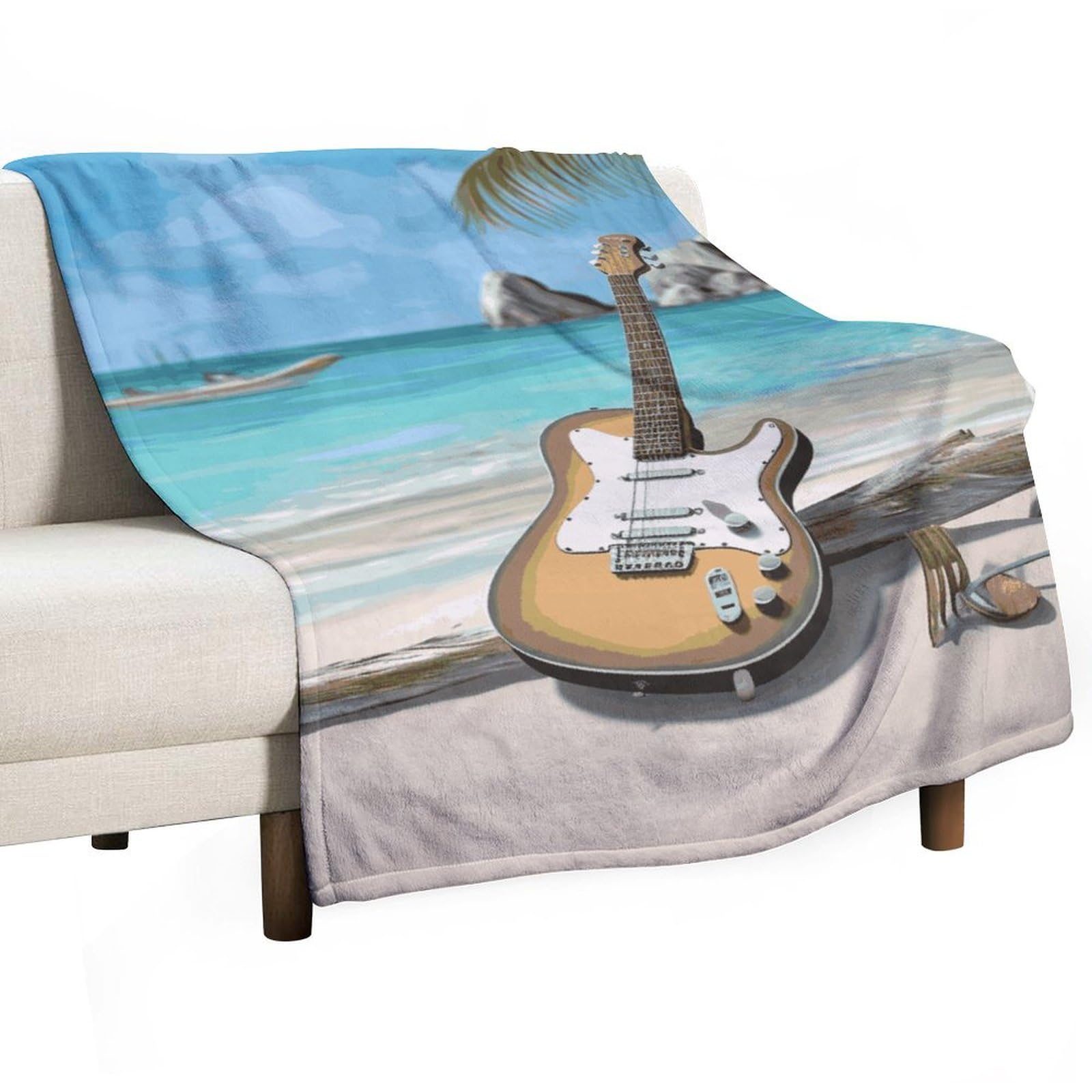 Couverture de plage légère plaid polaire chaud canapé et lit tout confort