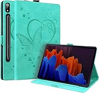 Vista 19 de Dteck Funda para tablet Galaxy Tab S8 Plus 2022/S7 FE 2021/S7 Plus 2020 de 12.4 pulgadas, piel sintética, con soporte para S Pen para Samsung Galaxy