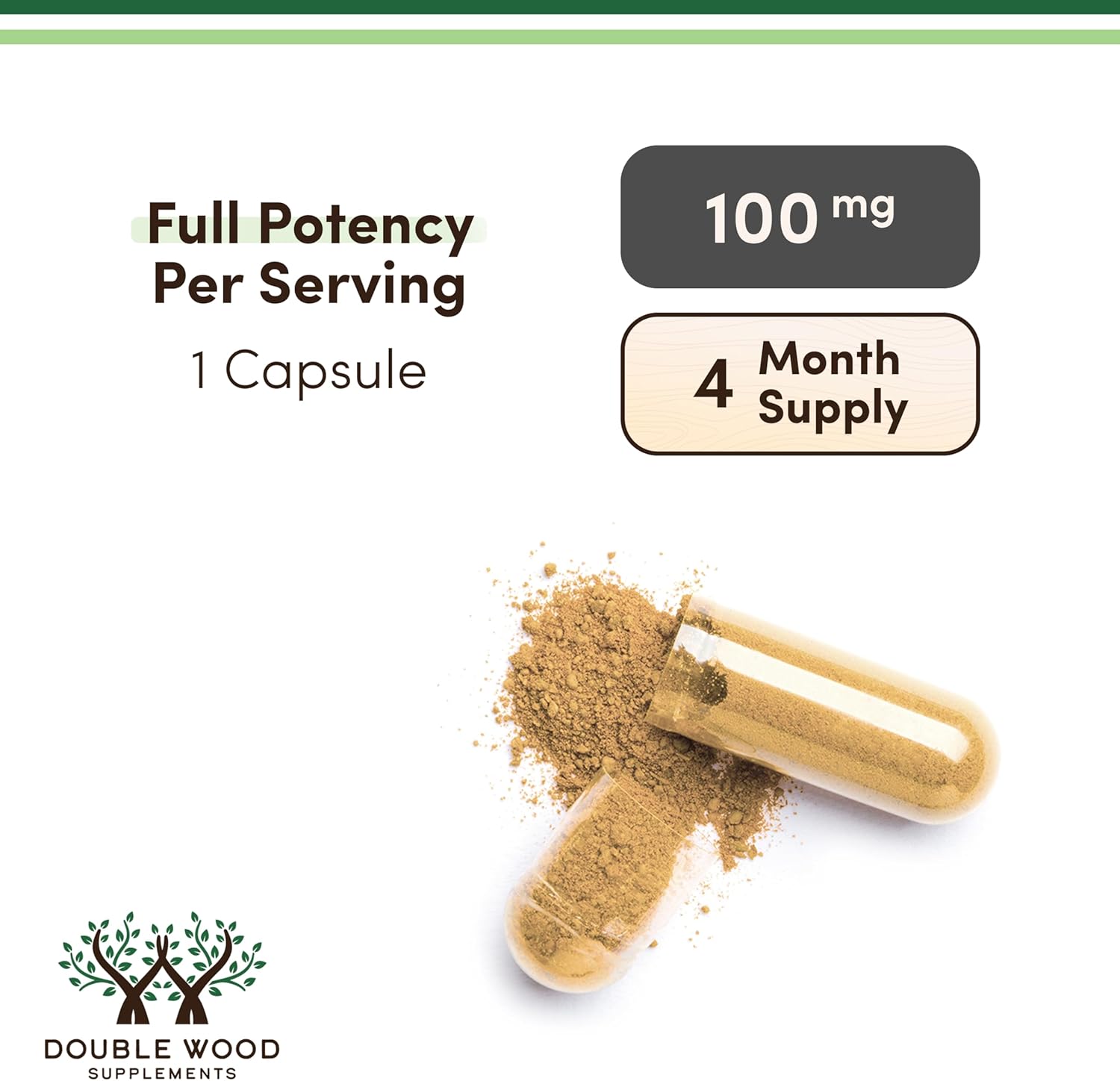 LJ100 Tongkat Ali for Men (120 Capsules) - Only Clinically Proven and Patented Men's Heath Supplement Tongkat Ali Formula (LJ100 Std to 40% Glycosaponins, 22% Eurypeptides) by Double Wood - Image 6