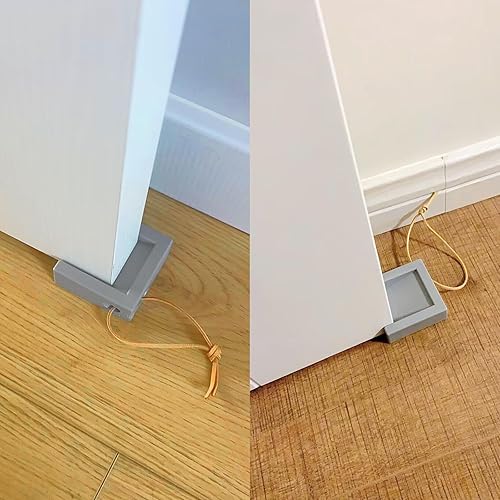 Miniatura 6 de Tope de puerta, bloque absorbente de golpes, cuña de tope de puerta, puerta de oficina en casa, anticolisión, antideslizante, para la mayoría de