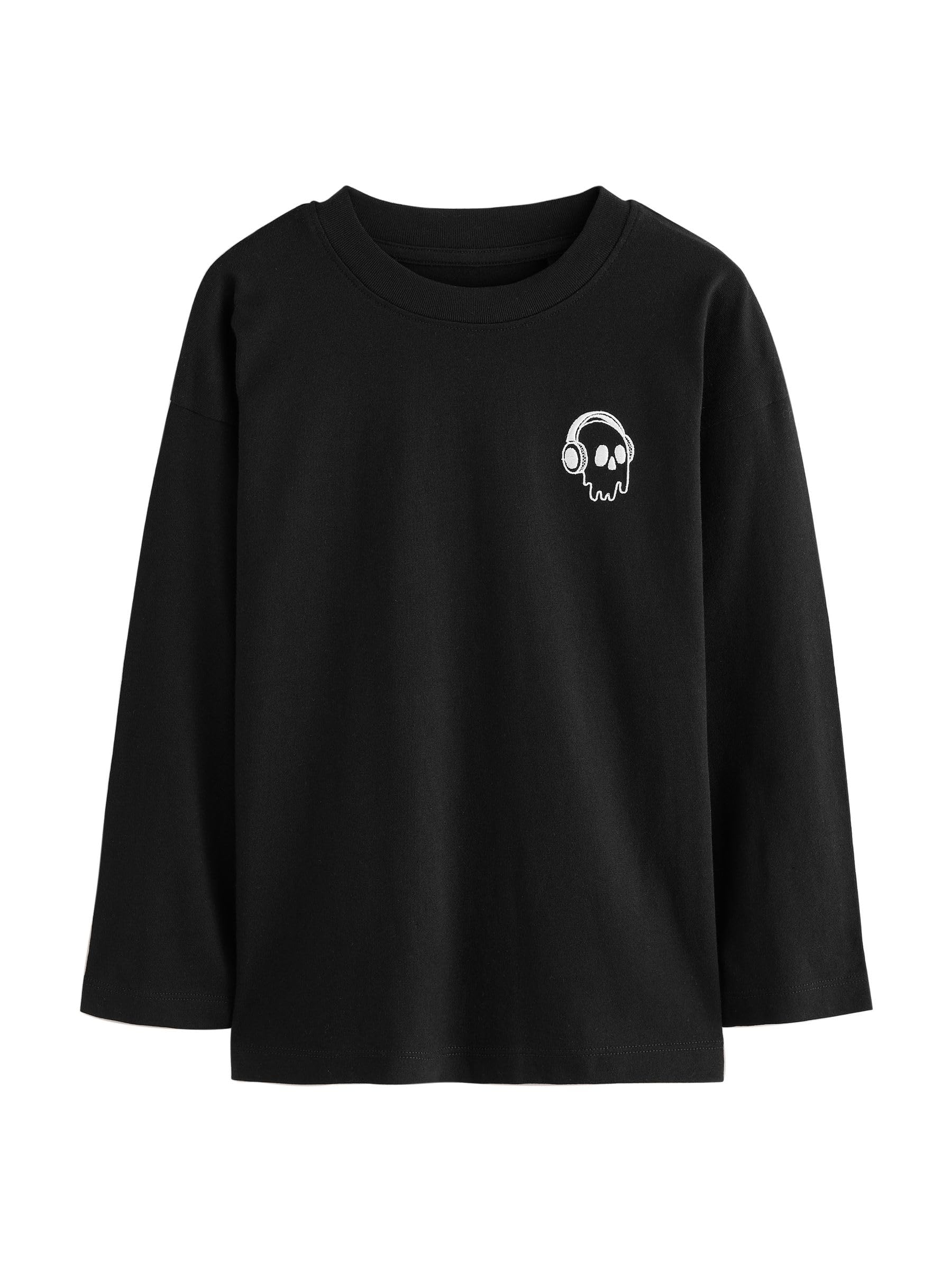 NEXT Jungen 4er-Pack Langarmshirts mit Kleiner Grafik