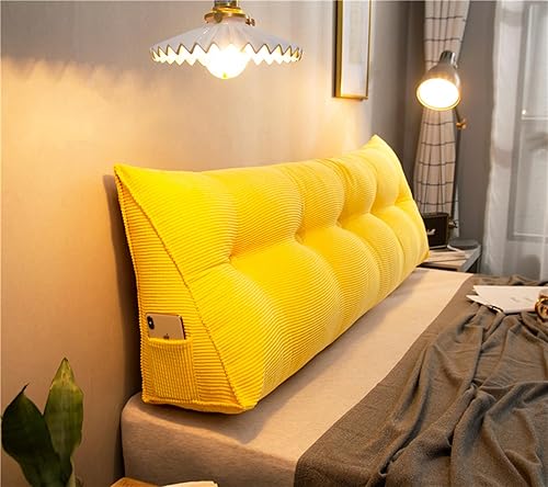 Almohadas de cuña triangulares grandes para cabecero, almohada de lectura individual, almohadas de respaldo para sentarse en la cama, almohada de