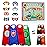 Roko Toys for 3-10 Year Old Boys, Superhero Capes for Kids 3-12 Year Old Boy Gifts Boys Cartoon Dress up Costumes Party Supplies Toys for Ages 2-4 5-7 (8 Heroes Double-sided)
