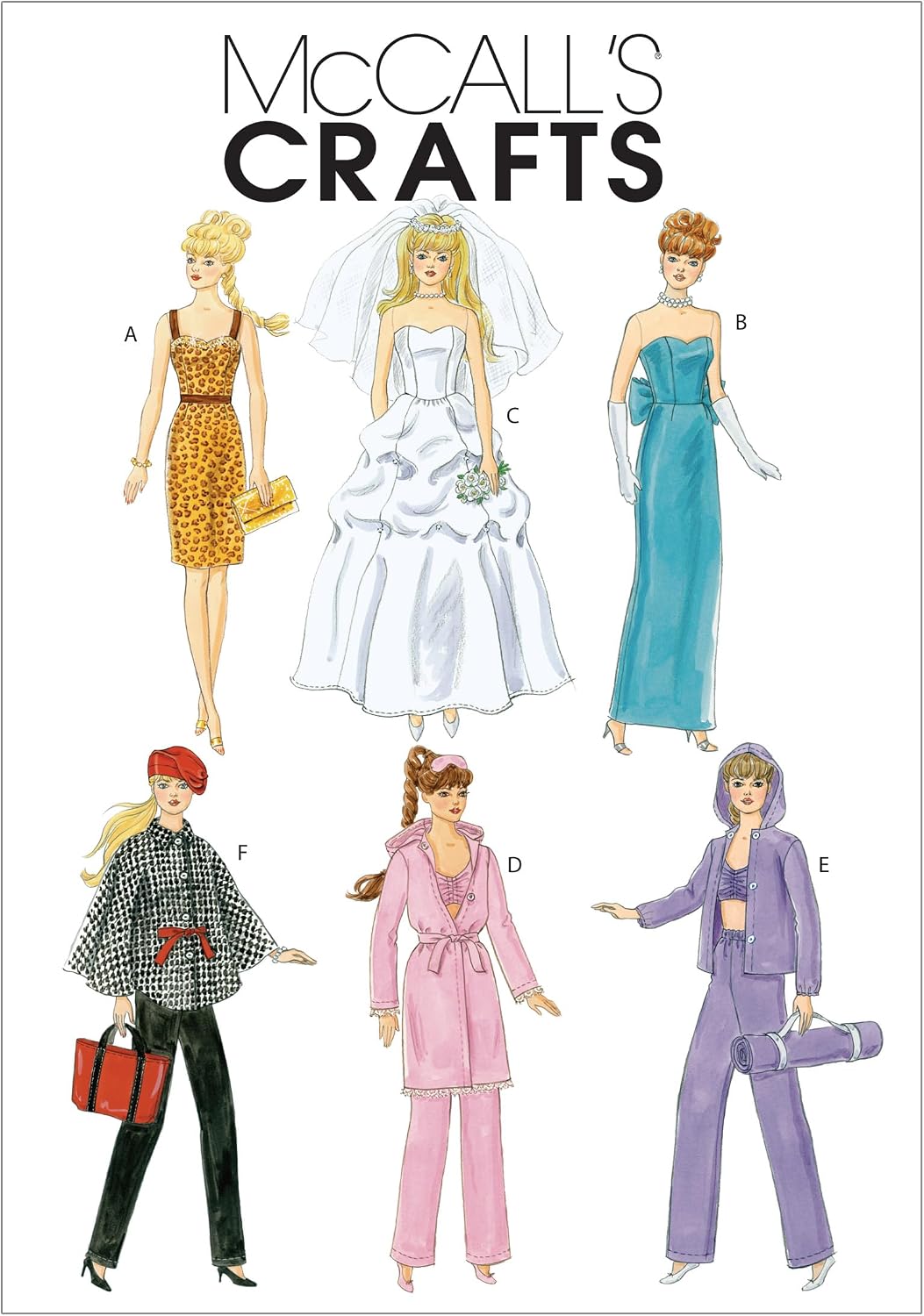 McCall's Patterns M6258 Fashion Clothes for 11-Inch Doll, One Size Only