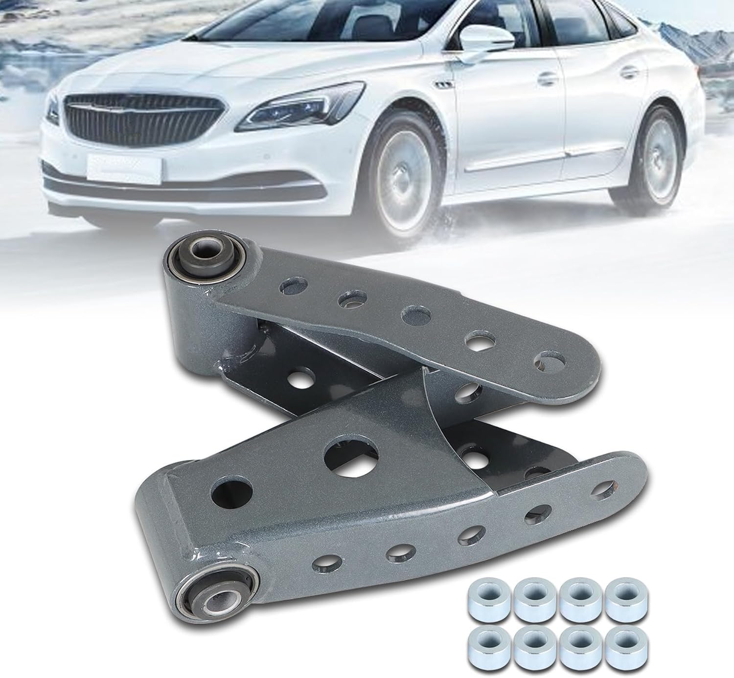 WFLNHB 2-3 Drop Lowering Leaf Spring Shackles Replacement for Chevy Silverado 2007-2018