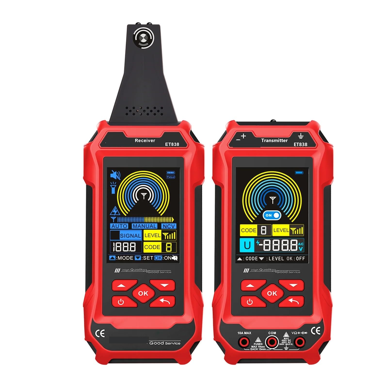 Mthckxjbsuz One Color Cable Tracker, Strong Electricity Cable Locator Underground Wall Wiring Short Circuit Detect Network Tester Digital Multimeters