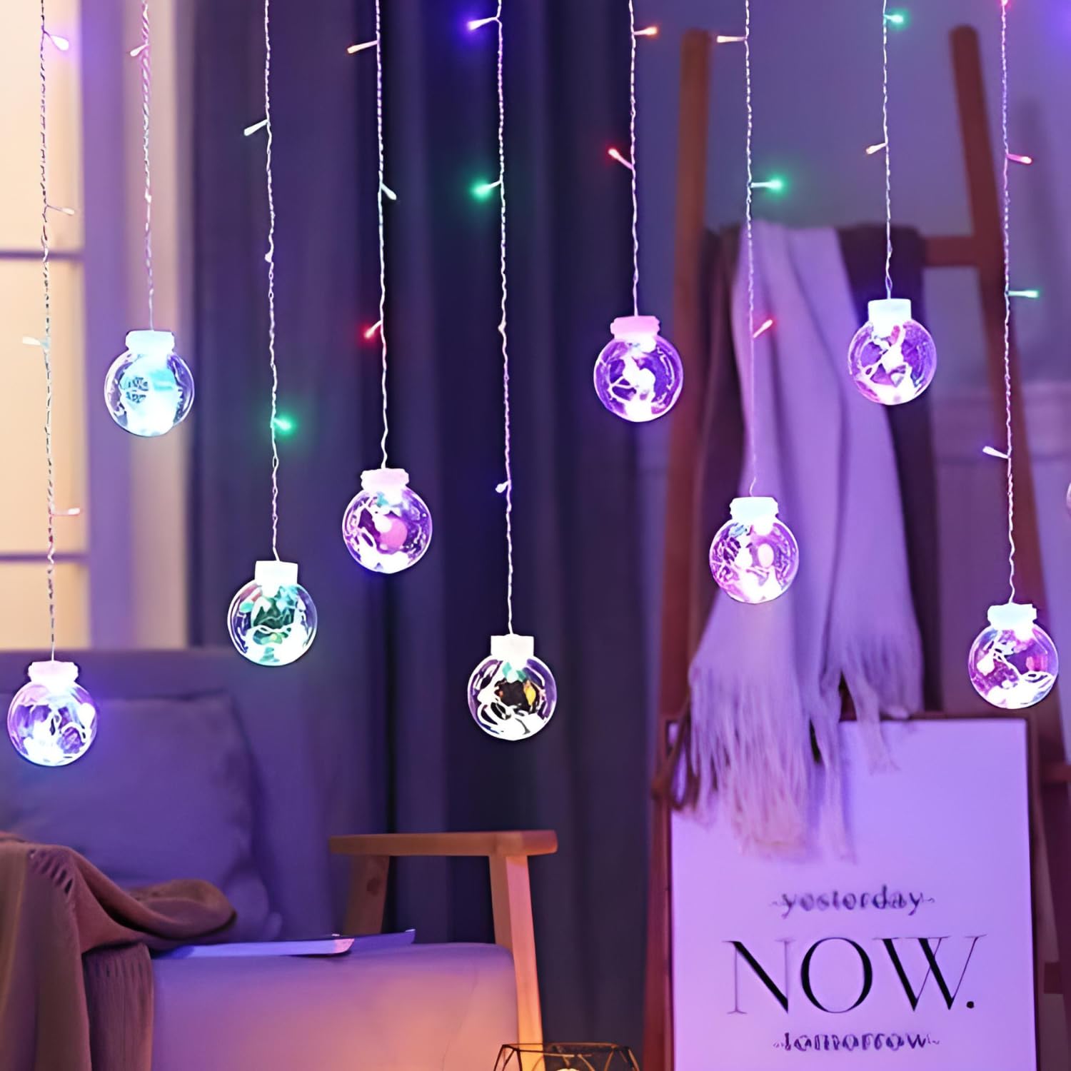 NIYAMAX 12 Ball 138 Led 8.2 feet Wish Ball Curtains String Lights Window Curtain Lights Sourced for Indoor Outdoor Decoration in Wedding (3 Meter, Multicolor) (B09JN33J3C) Amazon Price History, Amazon Price Tracker