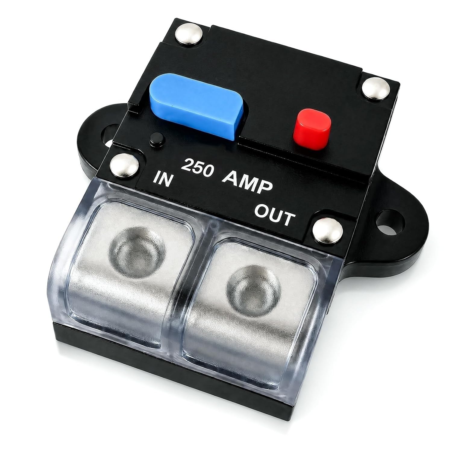 250 Amp Circuit Breaker Switch 12V-48V Waterproof Fuse Inline Holder