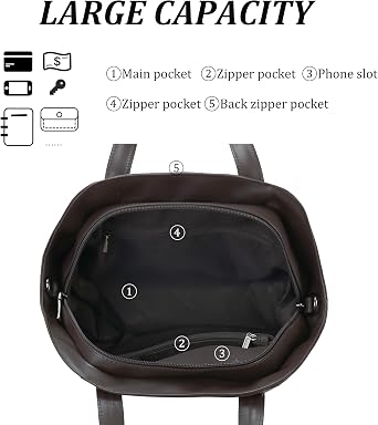 Crossbody Bag for Women Brown and Women RFID Blocking Wallet Leather Bundle