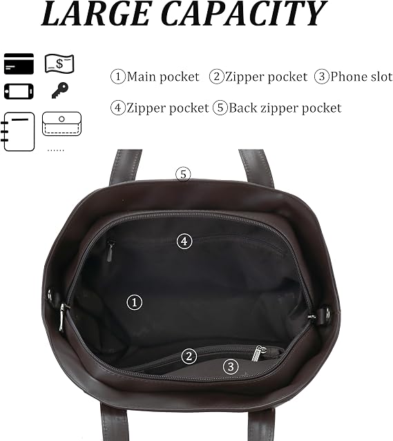 Crossbody Bag for Women Brown and Women RFID Blocking Wallet Leather Bundle