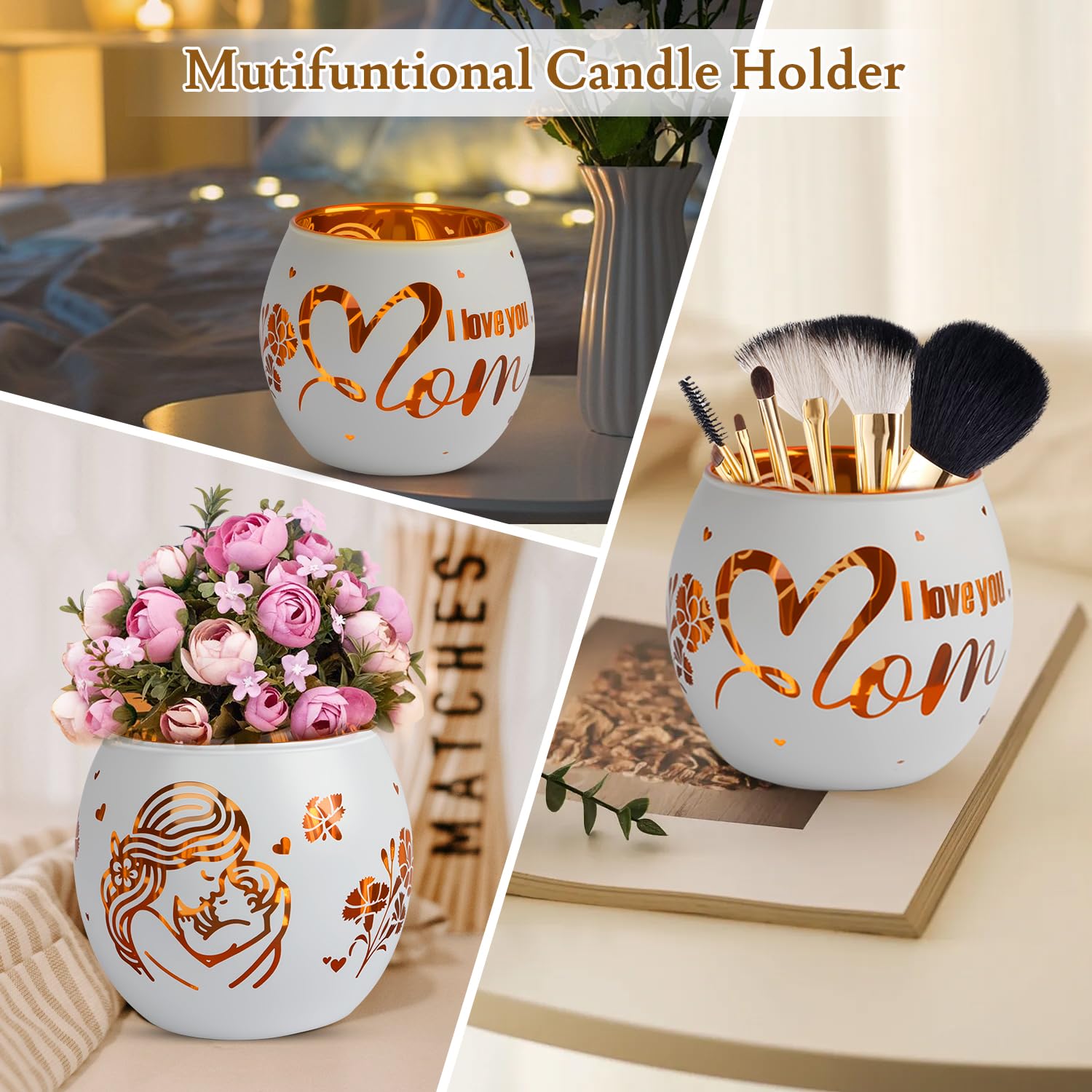 Portacandela antivento con incisione, regalo per donne, regalo per la festa della mamma, portacandela antivento con incisione, regalo di compleanno, regalo di Natale, idea regalo personalizzata