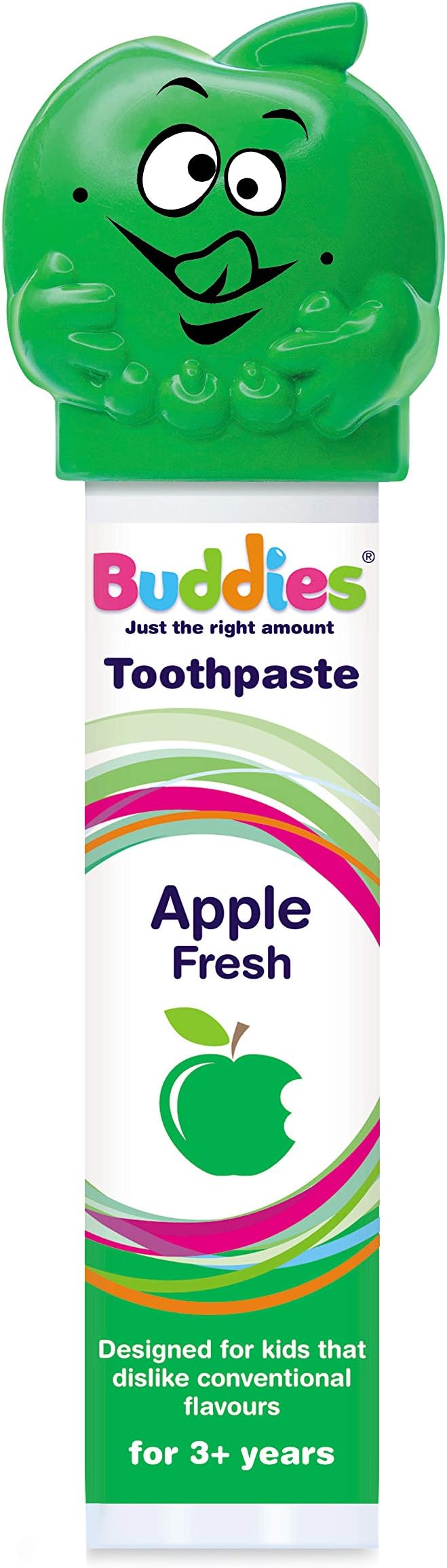 Buddies Toothpaste Pump Dispenser Apple Fresh 1 x 100ml: Great Taste, Non-Mint, SLS Free