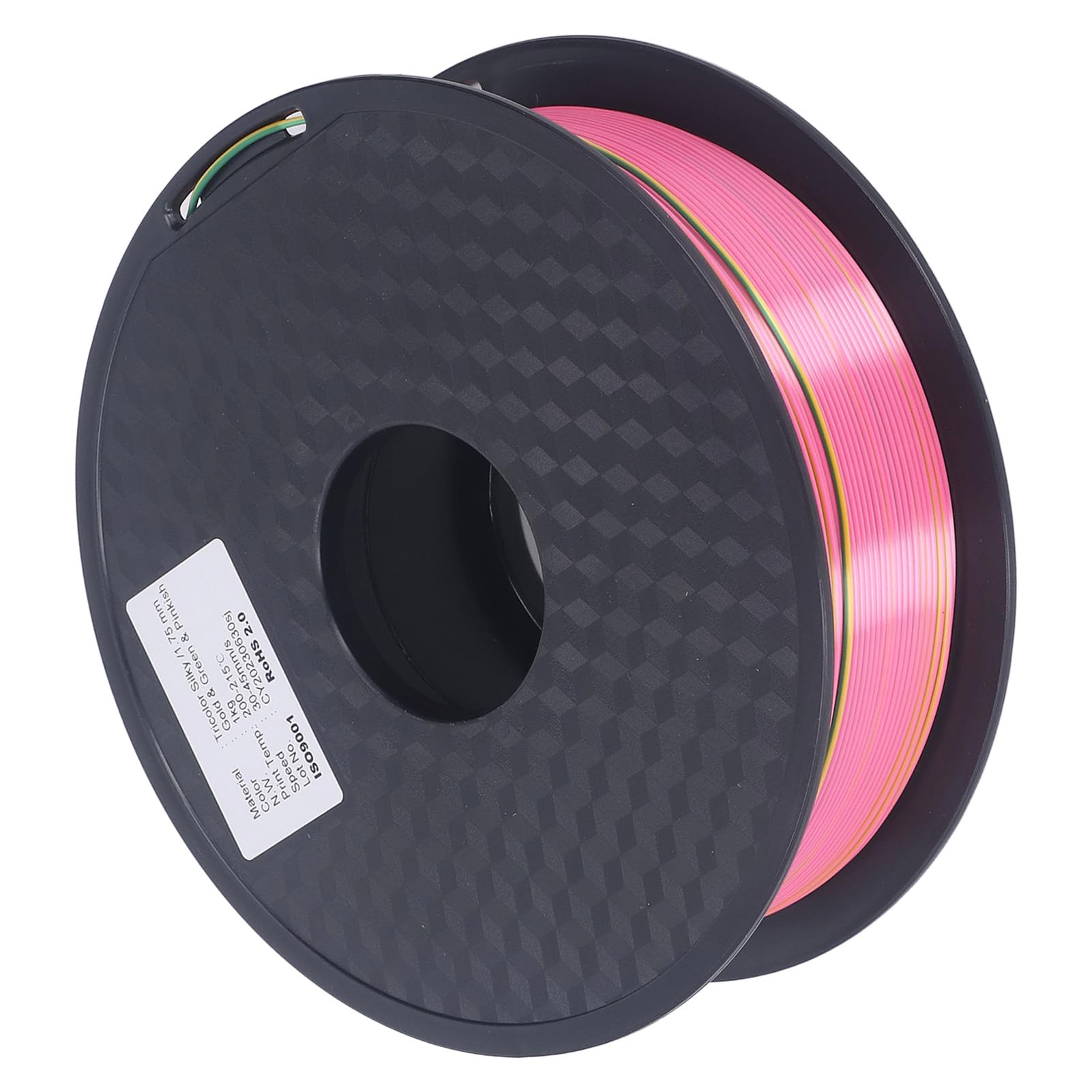 Materiały eksploatacyjne do druku 3D 1,75 mm Złoty Zielony Magenta Starannie nawinięty PLA Filament do drukarki 3D Trójkolorowy jedwab Biodegradowalny materiał skrobiowy do