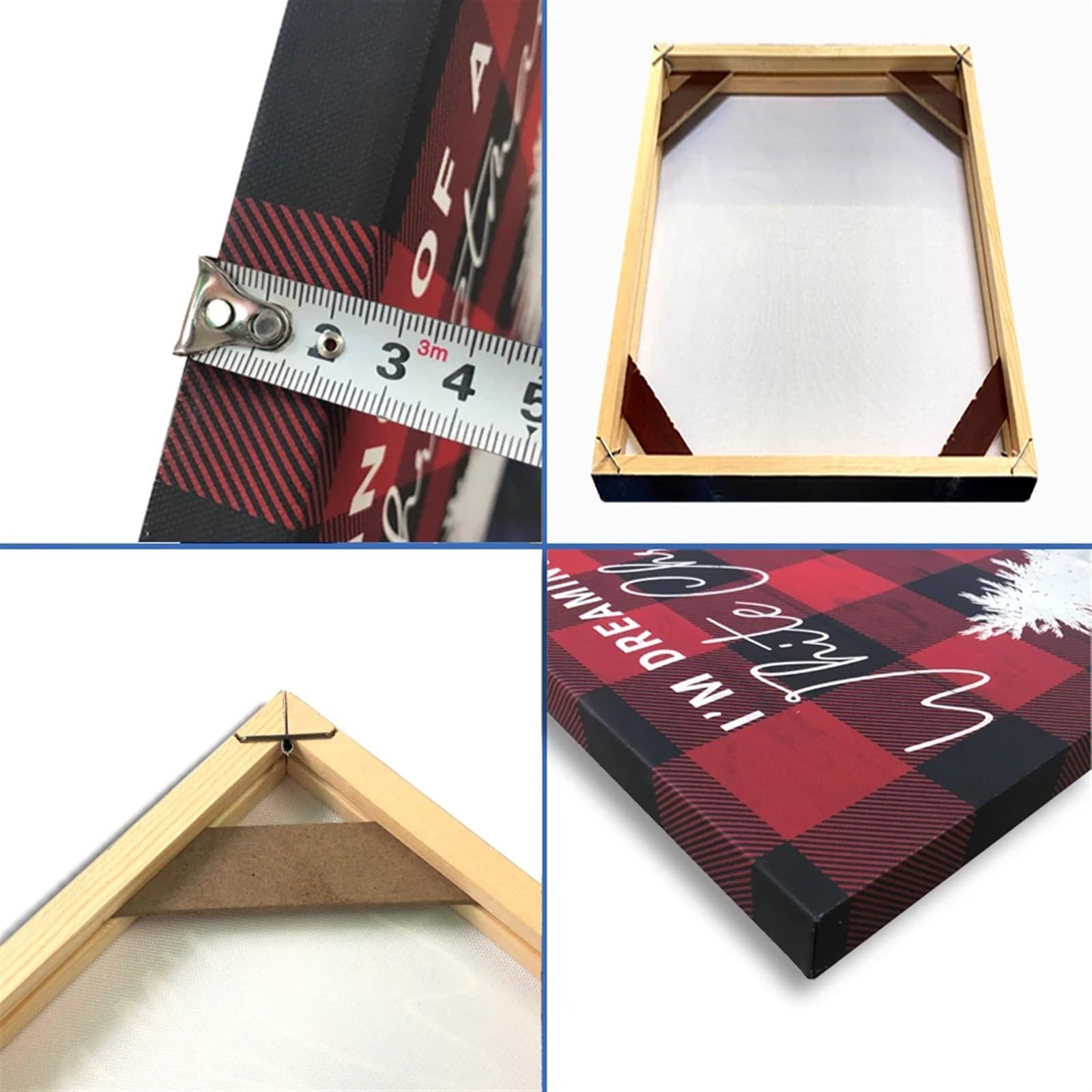 Bastidor para Lienzo Marco de cartel de madera, arte de pared, lienzo, pintura al óleo, Kit de madera, decoración de imagen, barras personalizadas para Artistas y Pintores(Height 180cm,Width 45cm)