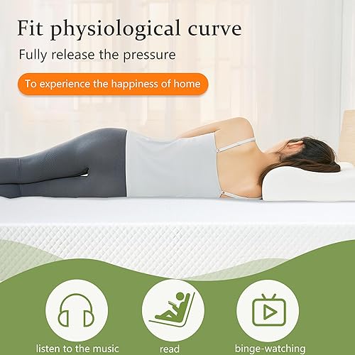 Miniatura 3 de FDW Colchón de espuma viscoelástica de gel de 12 pulgadas, colchón de firmeza media para un sueño fresco, alivio de presión, certificado CertiPUR-US