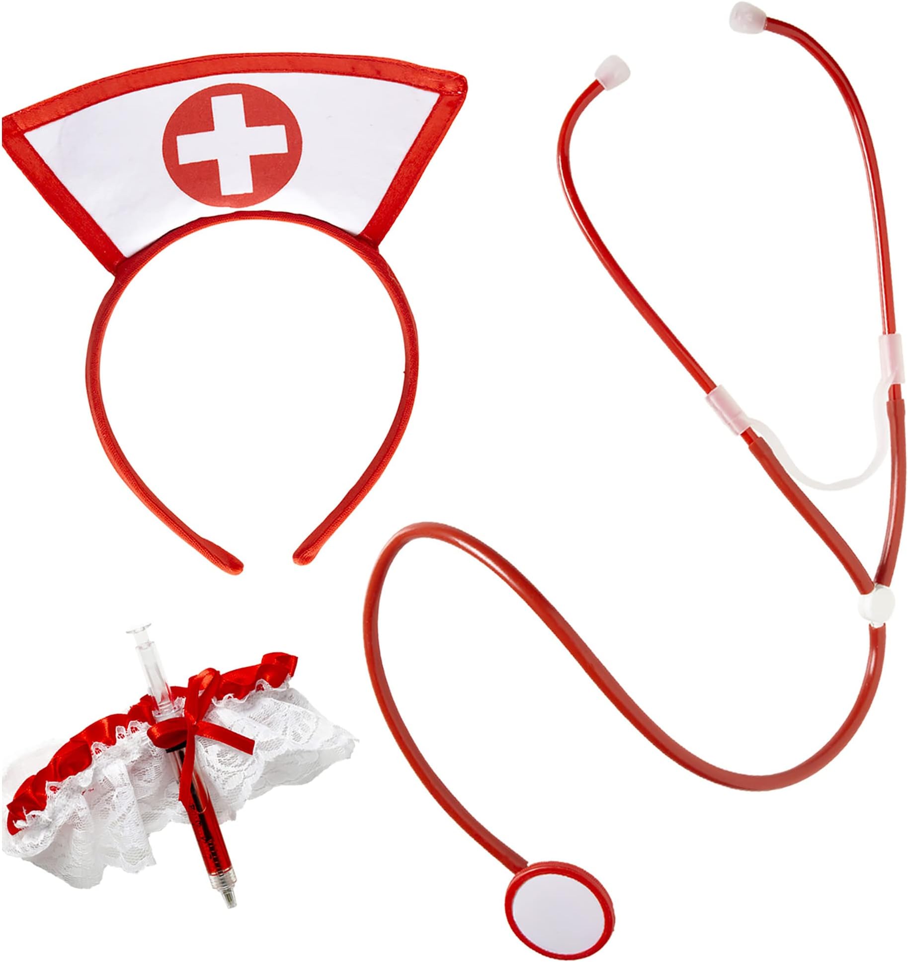 Widmann Nurse Set Hat Headware Accessory for Doctors Nurses & Hospitals Fancy Dress Up Costumes & Outfits