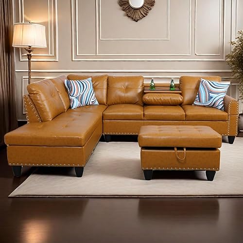 Miniatura 7 de Sofá modular en forma de L, sofá modular con diván, modernos sofás modulares, muebles para sala de estar, apartamento, oficina, dormitorio, color